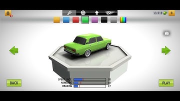 Traffic Racer Android Game Level 4, Speed/ACC -38/Handling-18/Breaking-17/Car color unlocked- Green