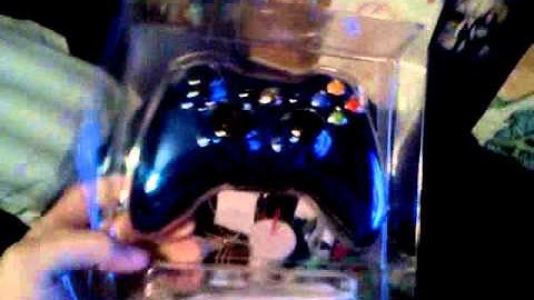 Xbox 360 Chrome Series Blue Controller Unboxing