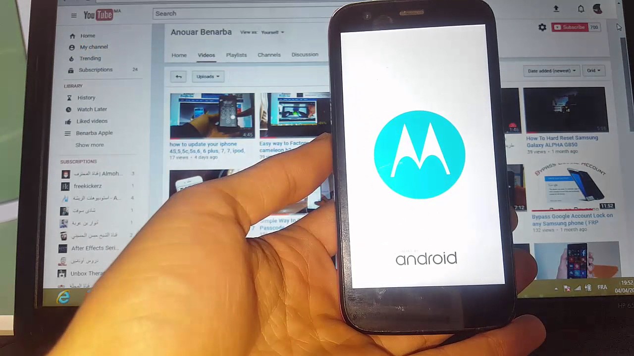 Moto G How to factory Reset YouTube