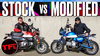 Stock vs Modified  My Honda Monkey Has THOUSANDS In Mods But Is It Better Than The Stock Bike?