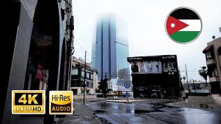 Cozy Stroll in the Empty Streets of Sweifieh on an Early Morning After the Rain - Amman Jordan [4K]