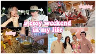 WEEKEND IN MY LIFE | boyfriend time, shopping, baking + cozy days