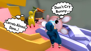 SONIC AND TAILS HELPING BUNNY in HUMAN FALL FLAT