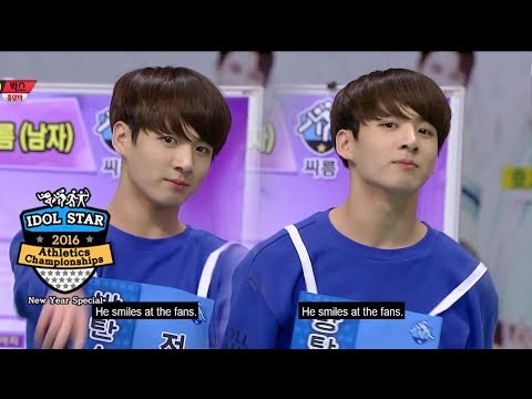 BTS Jungkook is a real macho man! [2016 Idol Star Athletics Championships - New Year Special]