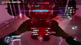 Overwatch Dva Competitive POTG Sextuple(6) kill