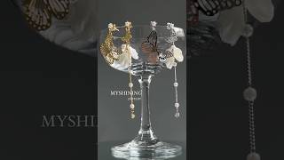 나비귀걸이 진주드롭귀걸이 여름귀걸이 귀찌로도 가능 🦋 #jewelry #나비귀걸이 #진주드롭귀걸이 #귀찌 #귀찌귀걸이 #패션주얼리 #쥬얼리 #화려한귀걸이 #귀걸이 #써지컬귀걸이