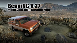 Make your own custom desert based map in BeamNG V.27 - Johnson Valley Template