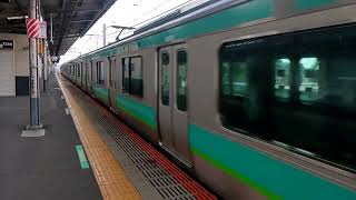 JR常磐線E231系マト136編成天王台駅通過funny train