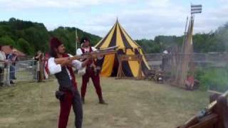 Salve de tir d'arquebuse