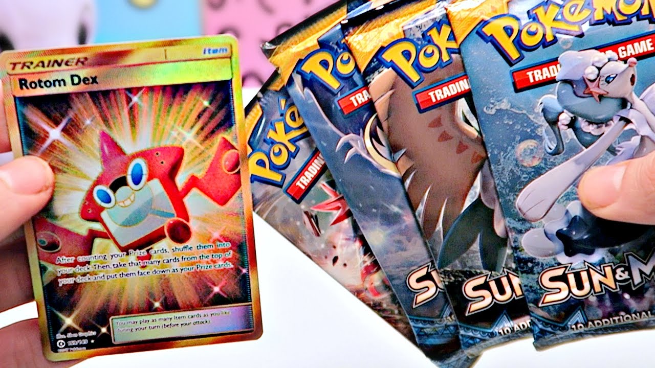 SECRET RARE PULL - Opening Pokemon Sun & Moon Prerelease English Booster Packs