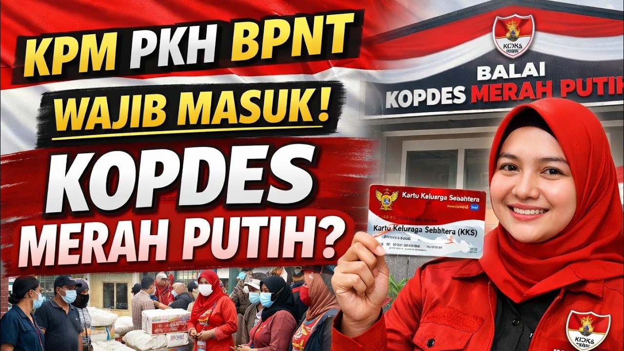 KPM PKH BPNT WAJIB MASUK KOPDES MERAH PUTIH? Ini Penjelasannya!