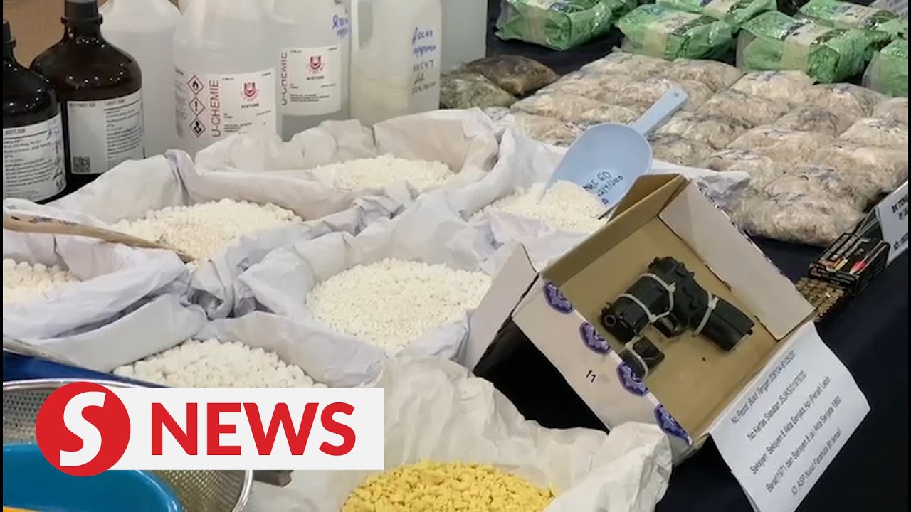 Mini drug lab busted, drugs worth RM847k seized along with pistol