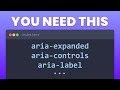 Why you should start using ARIA Attributes in HTML