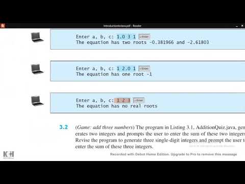 Introduction To Java Programming - Exercise 3 1b