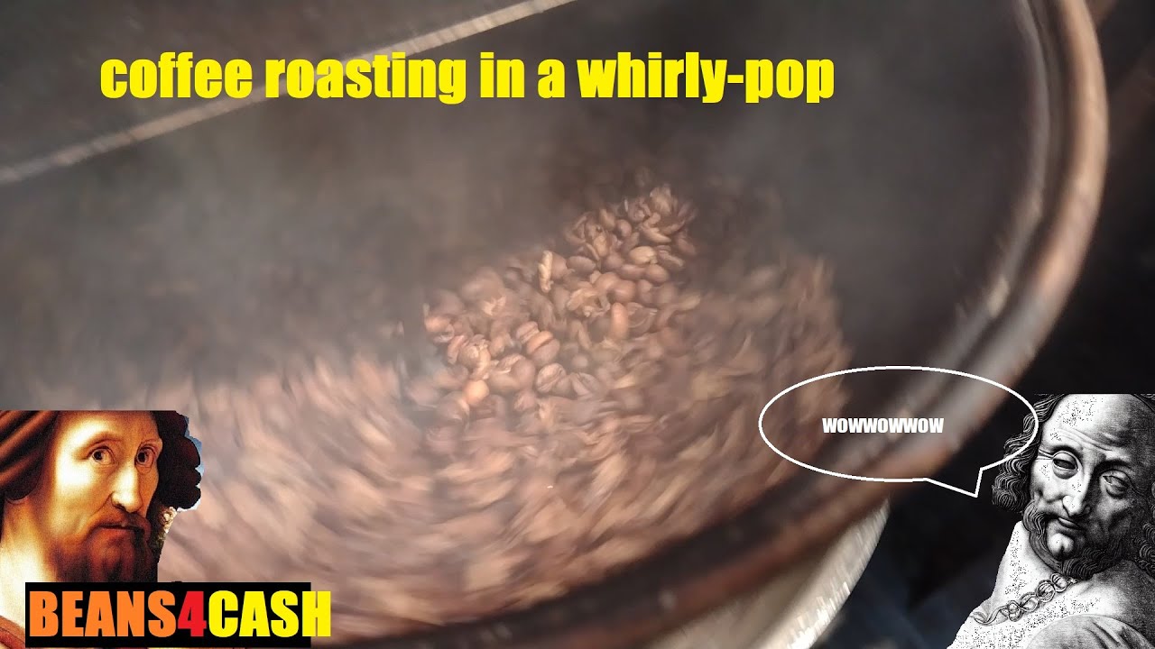 Roasting Coffee in a modified Whirlypop. Brief overview of a cheap