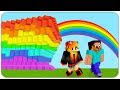 НУБ И ДЕВУШКА ПРОТИВ РАДУЖНОГО ЦУНАМИ В МАЙНКРАФТ ! КАК ВЫЖИТЬ В MINECRAFT ? ТРОЛЛИНГ ЗАЩИТА МУЛЬТИК