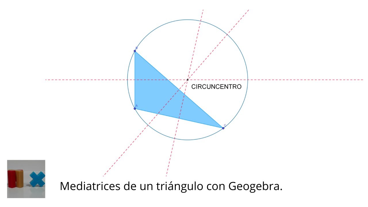 circuncentro Mediatrices de un triángulo con Geogebra - YouTube