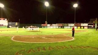 Vancouver Canadians 2013 on-field celebration
