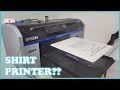 Epson F2100 DTG Printer Setup & Printing Process - Quick Demonstration