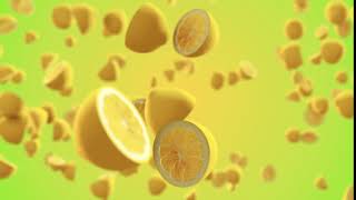 Flying Lemons Background Video - Royalty Free 4k stock footage