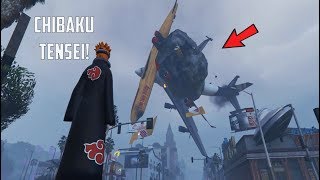 NAGATO PAIN DESTROYS LOS SANTOS WITH CHIBAKU TENSEI - GTA 5 MODS