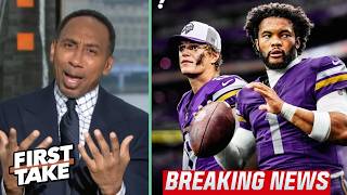 FIRST TAKE | Stephen A. Smith blunts about J.J. McCarthy's future with Kyler Murray a Viking