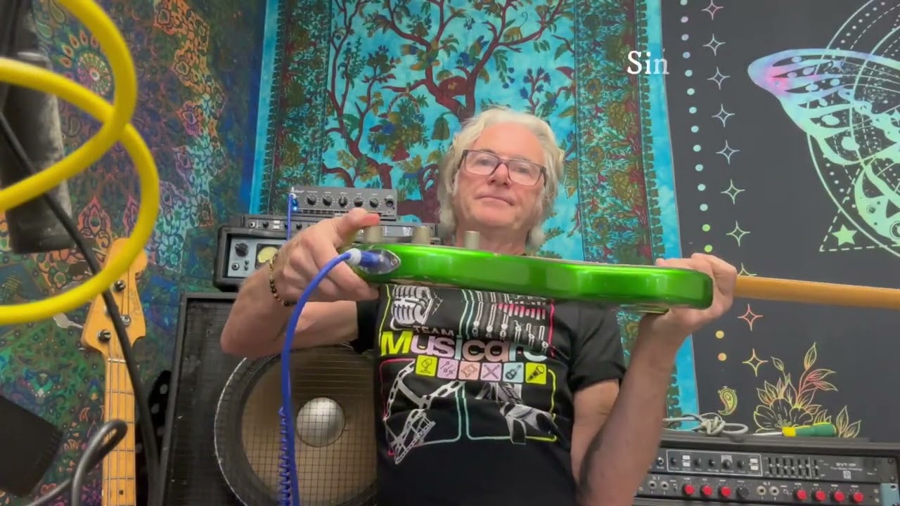 Demo of GGB XS 3 (P bass) Candy Apple Green over Sunburst- Maple Neck Serial 