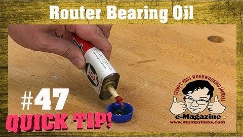 How do you oil router bit bearings? (Quick Woodworking Tip)