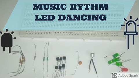 music rhythm led flashlight using microphone | bc547 | music rythm led circuit