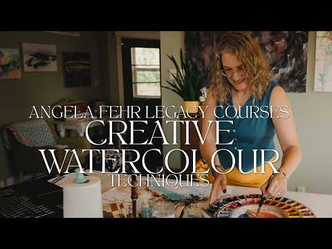 Lesson 7/18, Colouring resists, Creative Watercolour Techniques, Angela Fehr Legacy Courses