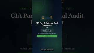 CIA Part 2 2025 | Exam Preparation & Key Study Areas CIA Part 2 2025 | Exam Preparation & Key Study Areas