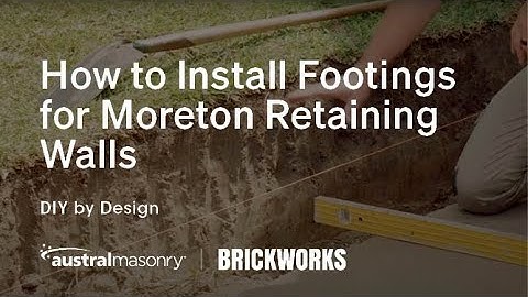 How to Install Footings with Moreton Retaining Walls //  DIY by Design