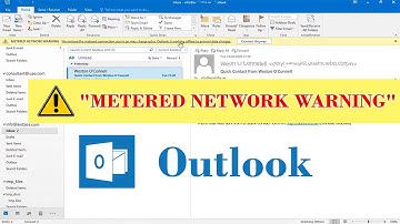 How to fix outlook "METERED NETWORK WARNING" in windows 10? Cannot sent / receive mails in outlook?