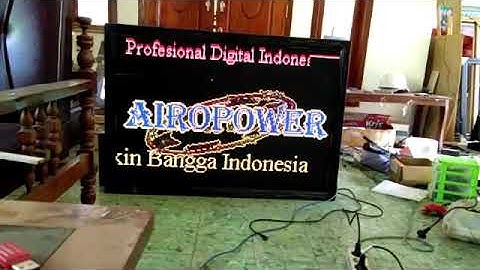 Videotron/running text warna