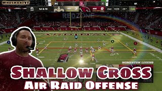 Shallow Cross (Air Raid Offense) #MikeLeach #AirRaid #Madden22