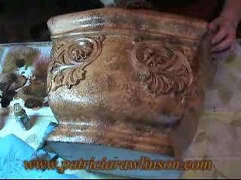 Paint a Tuscan Planter Faux Finish/ Decorative Pai...