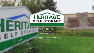 Tour of Heritage Self Storage in Oakdale, CA on Greger St.
