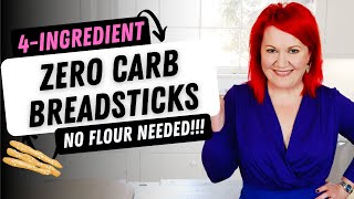These 4-INGREDIENT ZERO CARB Keto Cheese Breadsticks Have NO Flour | No Mixer Needed These 4-INGREDIENT ZERO CARB Keto Cheese Breadsticks Have NO Flour | No Mixer Needed