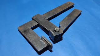 Homemade simple metal iron DIY clamp tool||| welders are required to have it