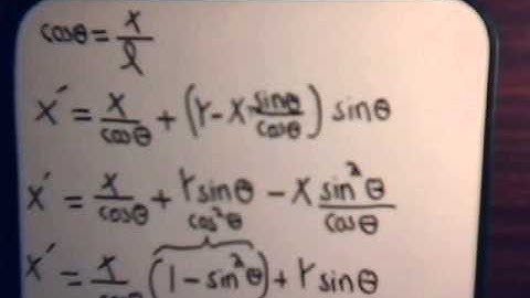 Linear Algebra Video#30: Deriving Otrhogonal (Rotation) Matrix - Part 1