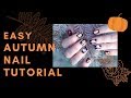 Easy autumn nail tutorial with decals