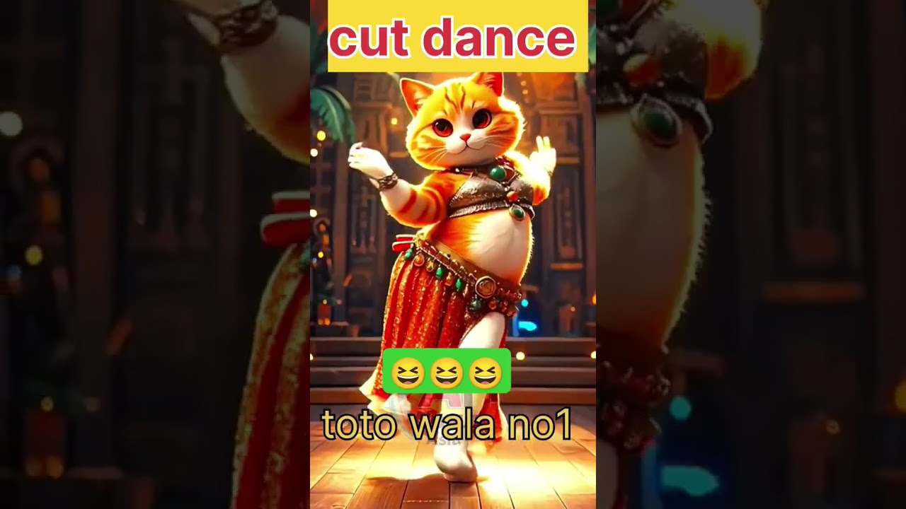 ai cat funny dance 