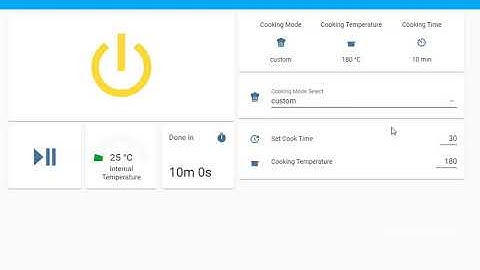 Air Fryer UI using conditional cards in Home Assistant