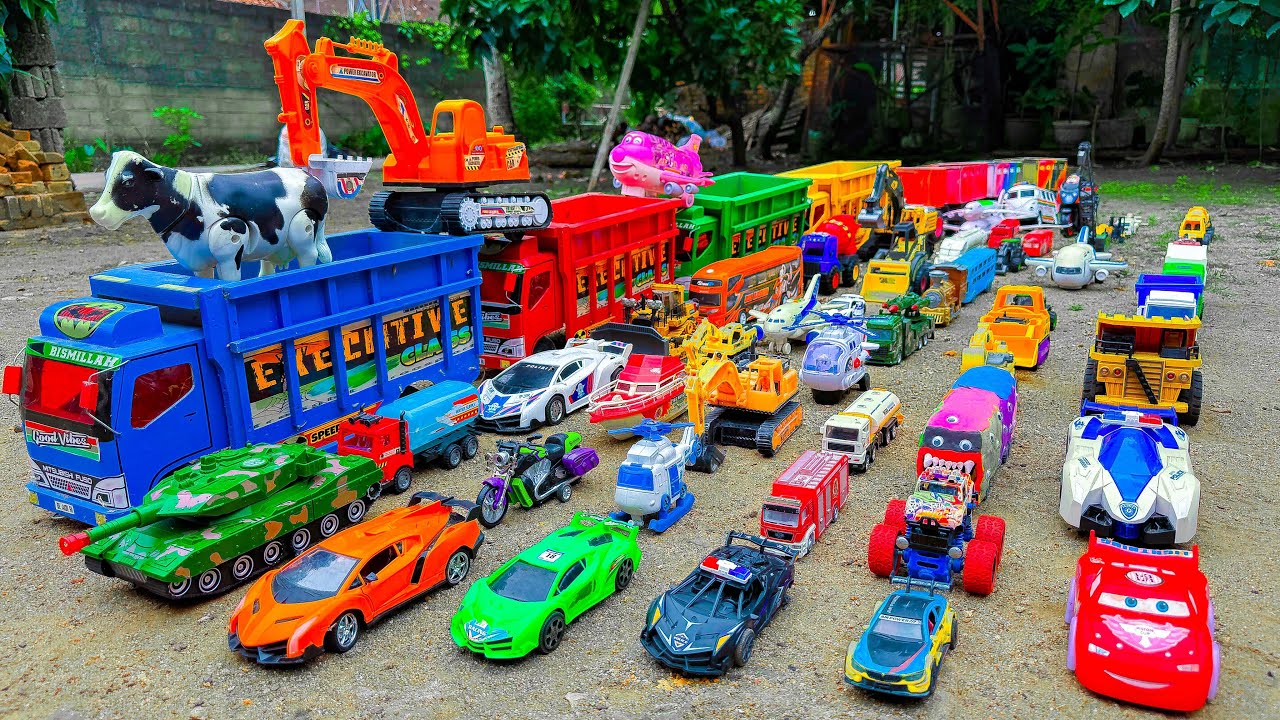 Box Full of Model Cars -Mazda Mx5, Koenigesgg Jesko, Lamborghini Scv12, Byd Yang Wang U8, Toyota Car