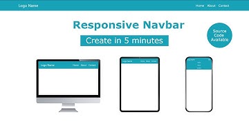 responsive navigation bar tutorial html css and bootstrap