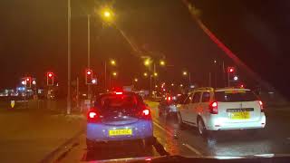 Manchester M6 Motorway |Driving At Night Time |United Kingdom