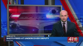 Suspects on the run after firing shots at undercover Bibb County deputy