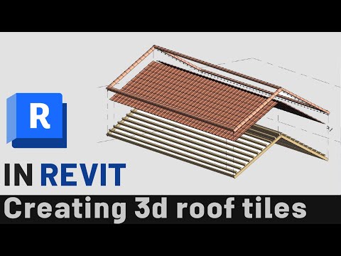 آموزش مدلسازی سفال سقف شیروانی