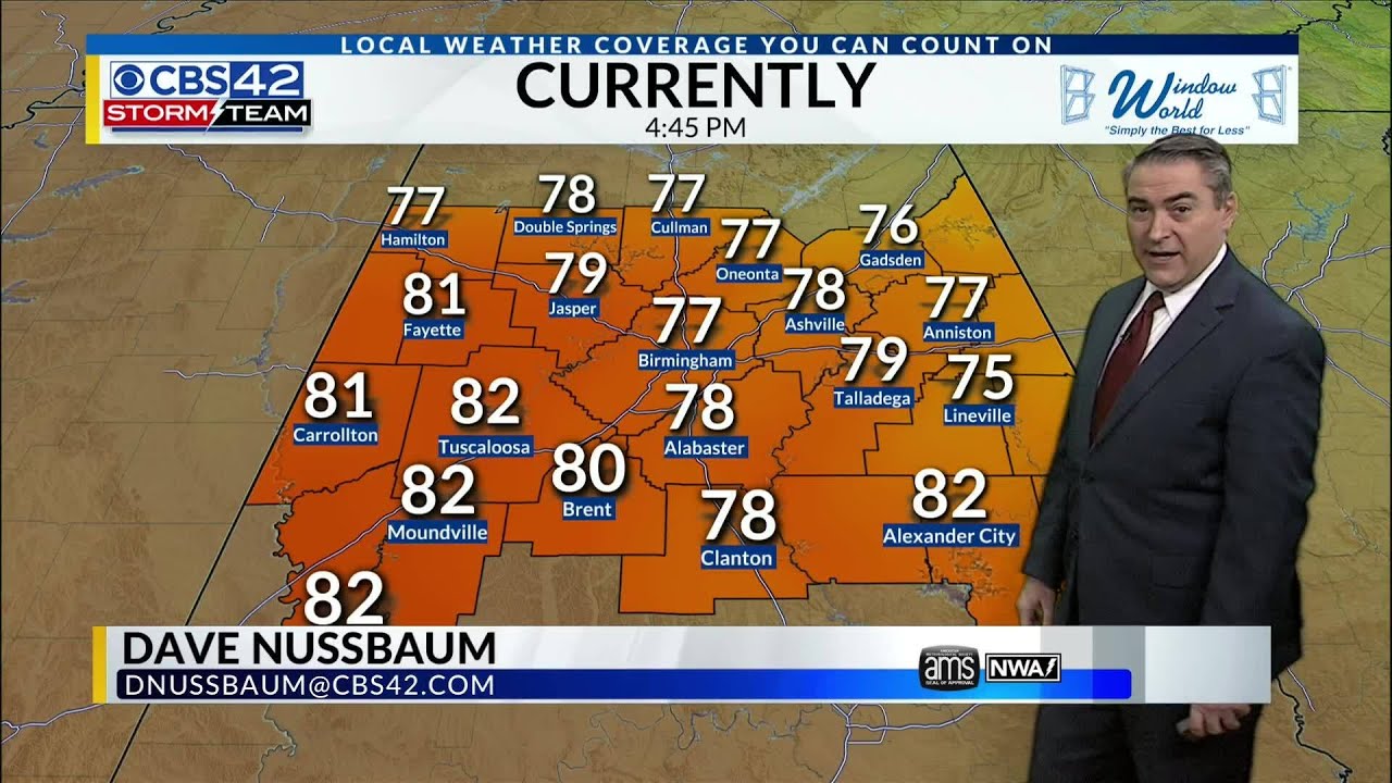 WEATHER AWARE Sunday Night through Monday Morning - CBS 42 News at 4 pm ...