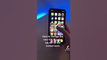 How to change the safari tab back to to the top on iOS 15
